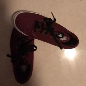 Burgundy Vans